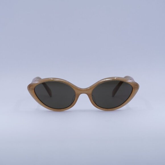 ?️ New Celine CL40264U 59E Sunglasses - Peach Glitter Frame, Brown Lenses main image 6